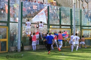 Messina-Reggina playout esultanza ultras