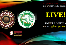LIVE! Reggio Calabria-Leonfortese 0-1, Lentini. E’ finita