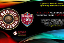 Reggio Calabria-Sarnese 1-0, il tabellino