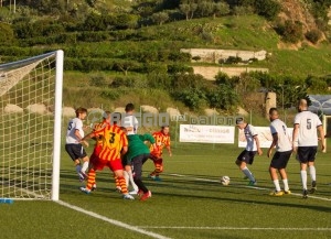 Gallico Catona Cittanovese Coppa il  tiro goal di monorchio che ha portato in vantaggio il gallico catona