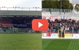 [FOTO&VIDEO] Vibonese-Reggio: spettacolo sugli spalti (e amicizia tra le tifoserie)