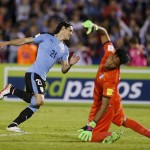 Uruguay-Perù 1-0 Gol Cavani
