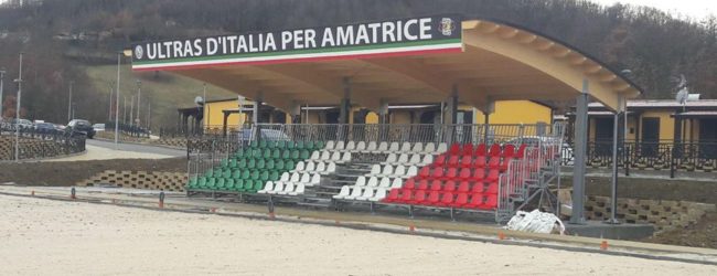 Calcio solidale, ad Amatrice gli Ultras d’Italia ricostruiscono lo stadio
