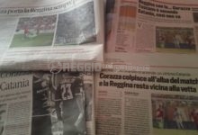 Reggina, i titoli dei giornali dopo la vittoria sul Catania
