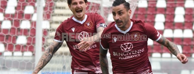 Reggina-Reggiana 2-1, gol-partita in “zona Cesarini”: il tabellino