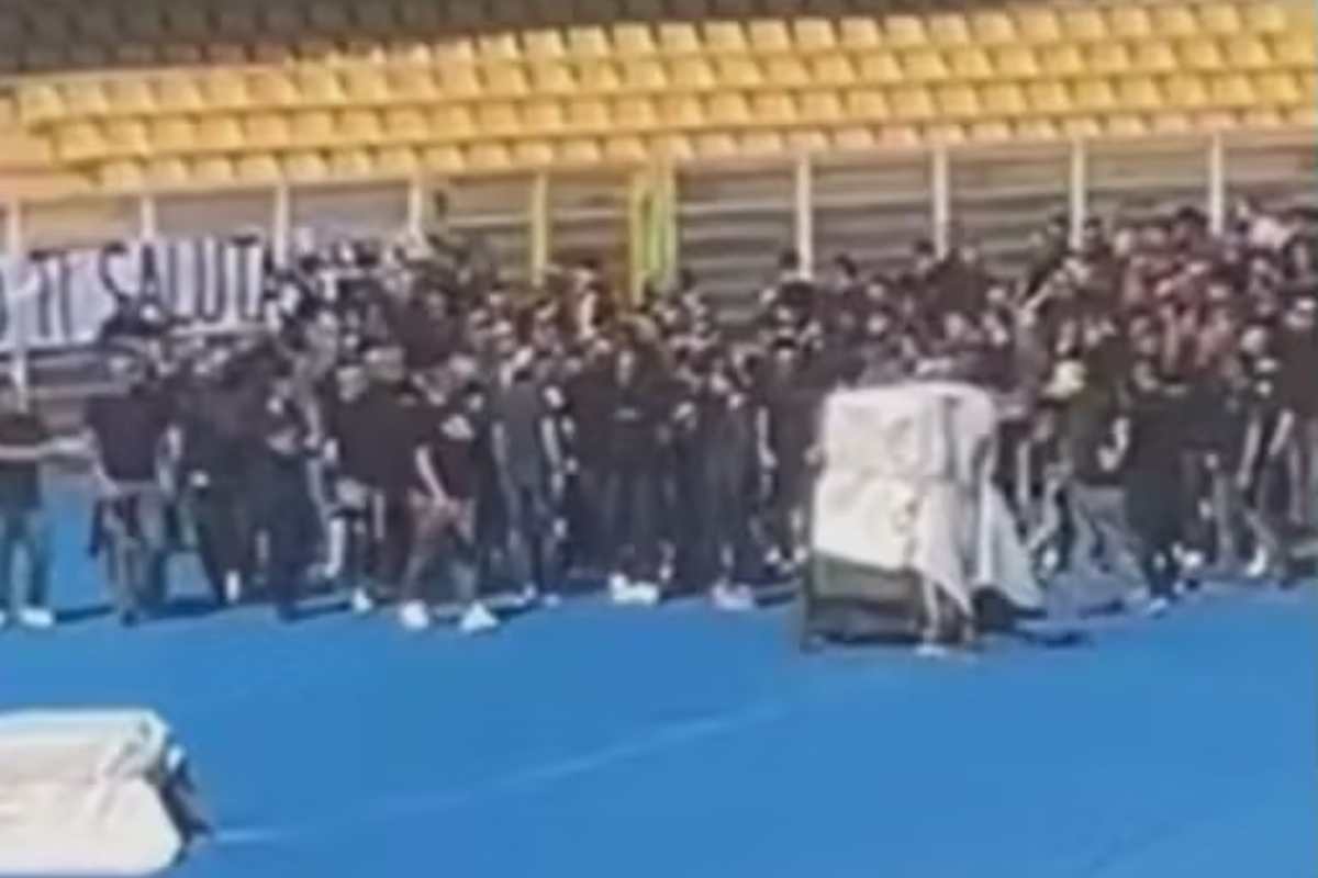 Un'immagine dei funerali di Graziano Fiorita