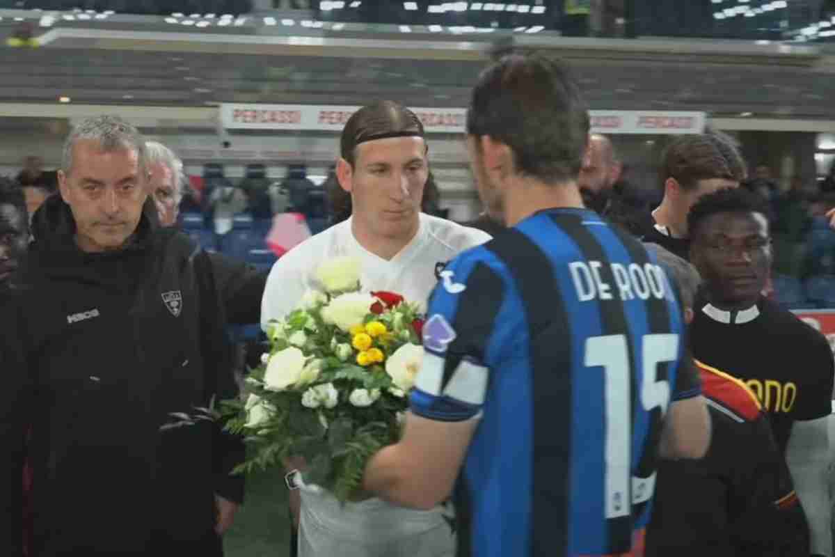 L'omaggio dell'Atalanta a Graziano Fiorita