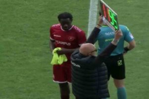 Un momento della partita di ieri della Reggina