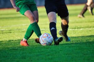 Azione su campo di calcio