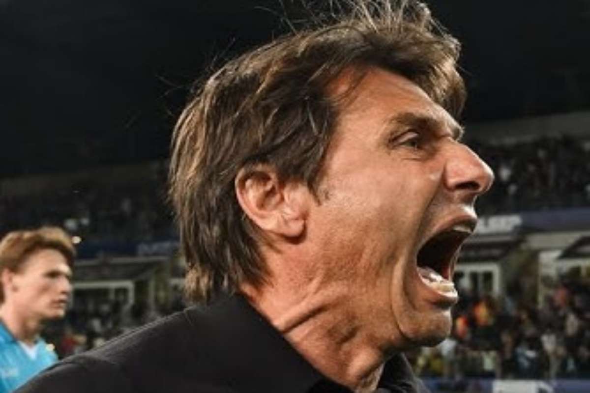l'esultanza di Antonio Conte