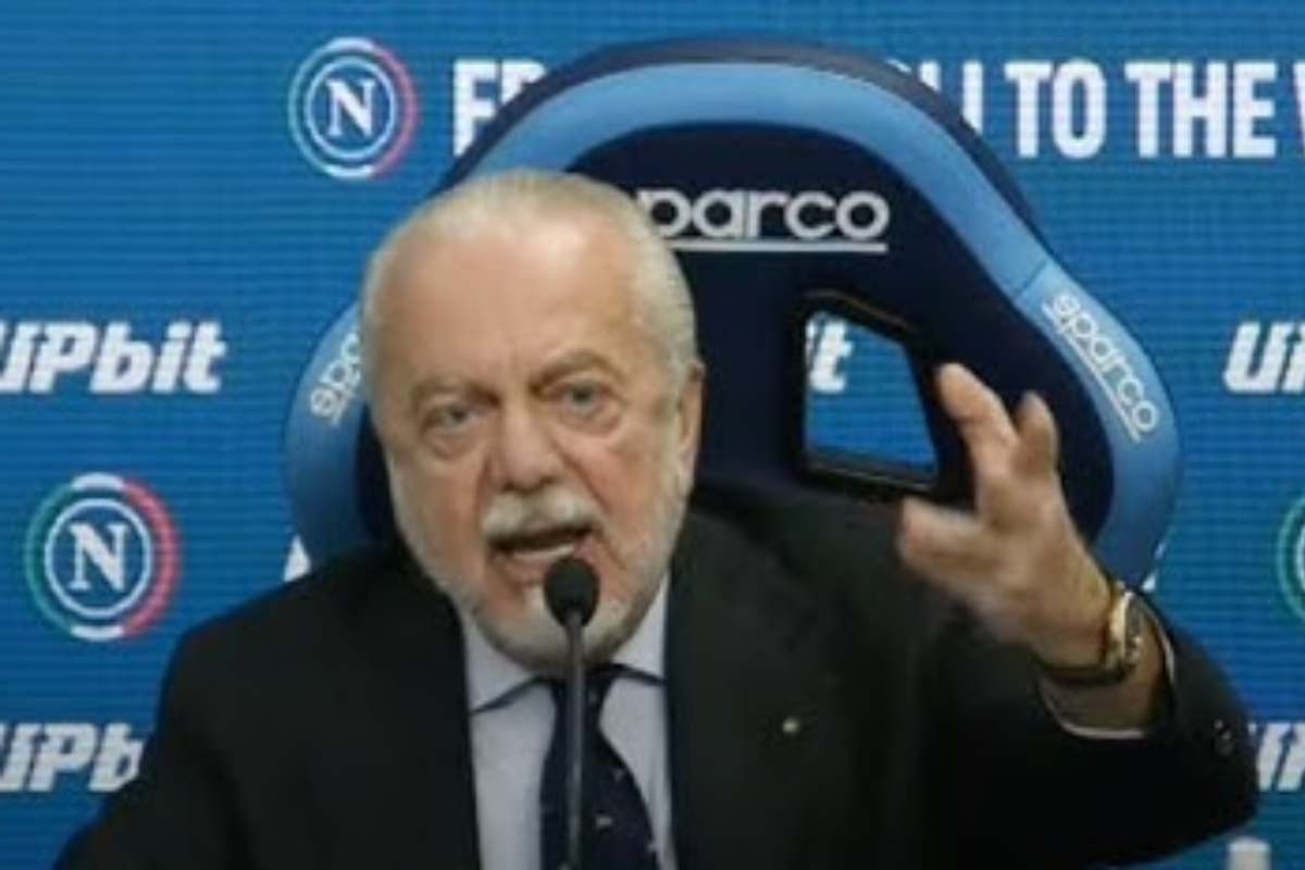 conferenza stampa di Aurelio De Laurentiis