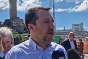 Matteo Salvini parla del Ponte sullo Stretto