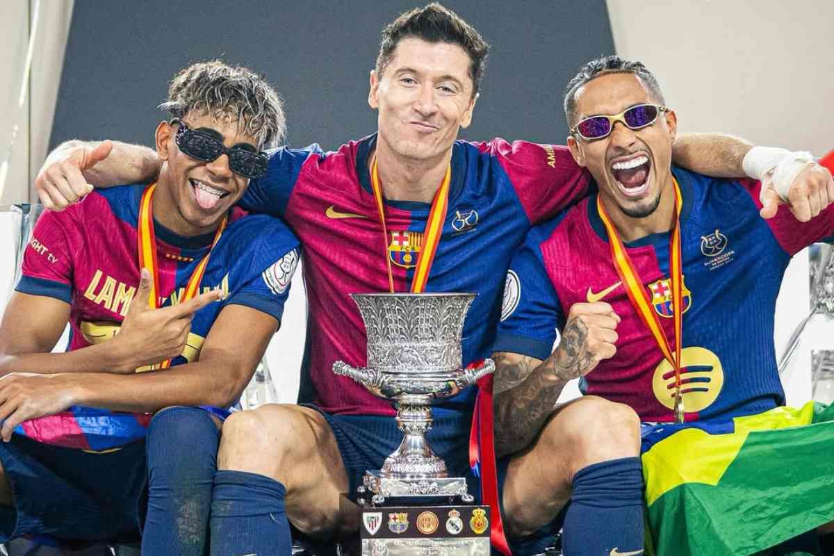 Yamal, Lewandowski e Raphinha