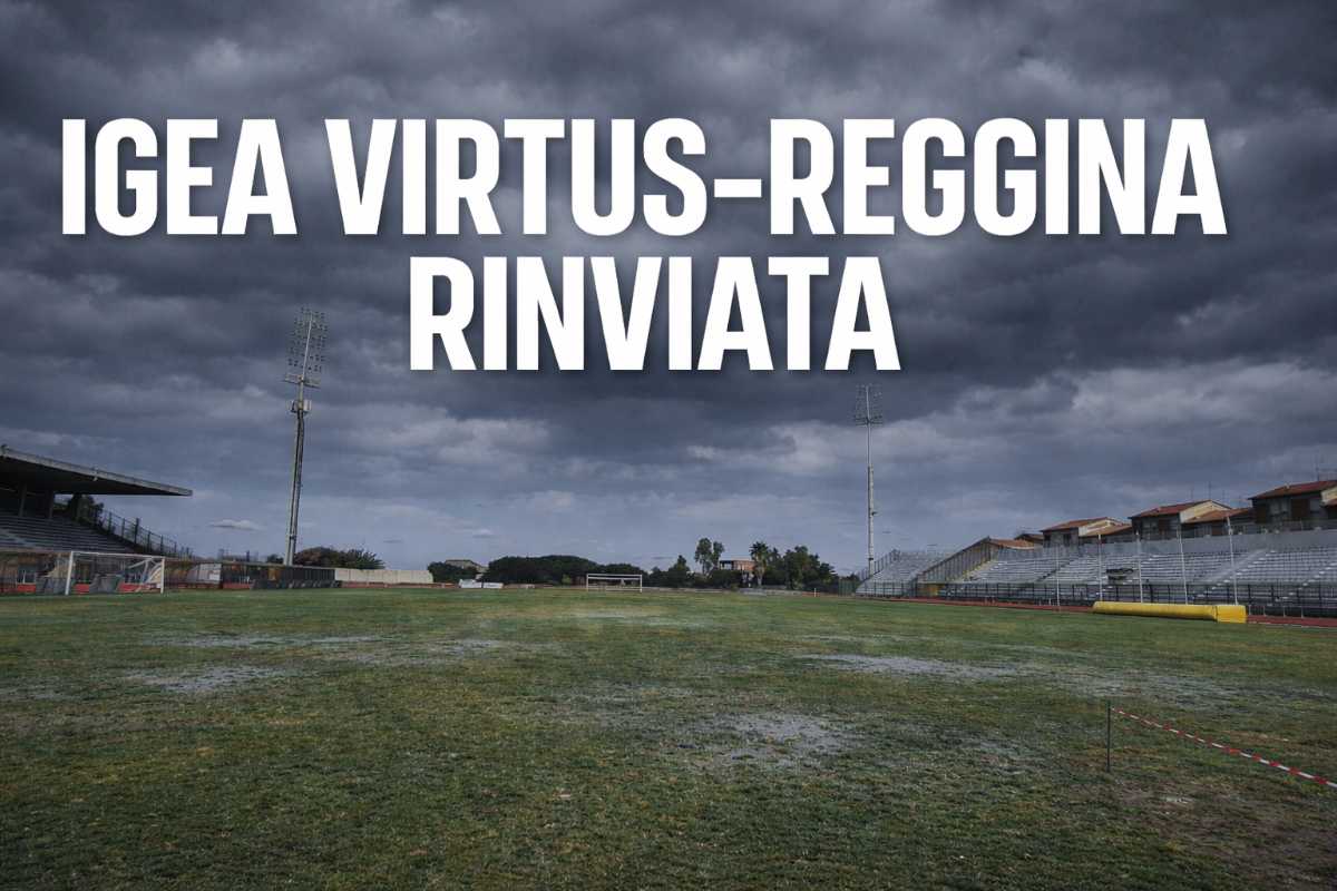 Igea Virtus - Reggina rinviata